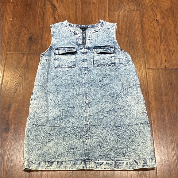 Who What Wear Dresses & Skirts - Who What Wear Blue Denim Midi Dress